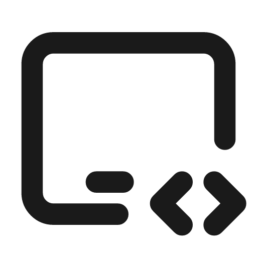 Device ipad horizontal code icon, line style, from Tabler Icons