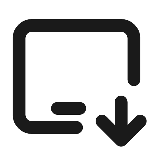 Device ipad horizontal down icon, line style, from Tabler Icons