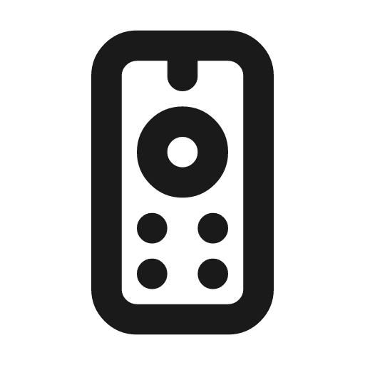 Device remote icon, line style, from Tabler Icons
