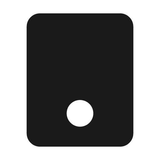 Device tablet filled icon, filled style, from Tabler Icons