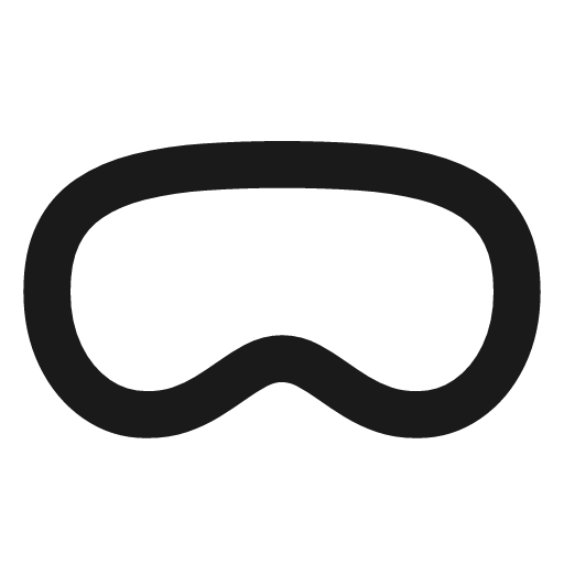 Device vision pro icon, line style, from Tabler Icons