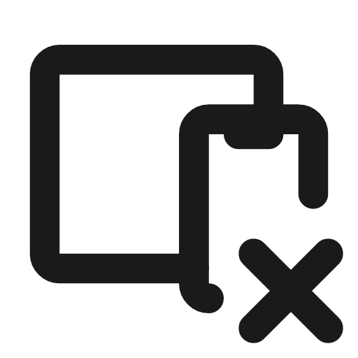 Devices x icon, line style, from Tabler Icons