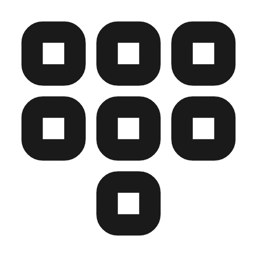 Dialpad icon, line style, from Tabler Icons