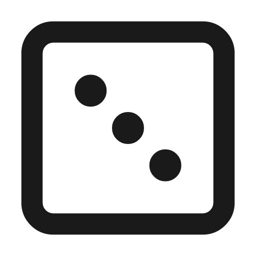 Dice 3 icon, line style, from Tabler Icons