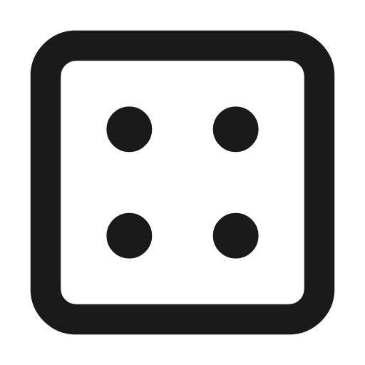 Dice 4 icon, line style, from Tabler Icons