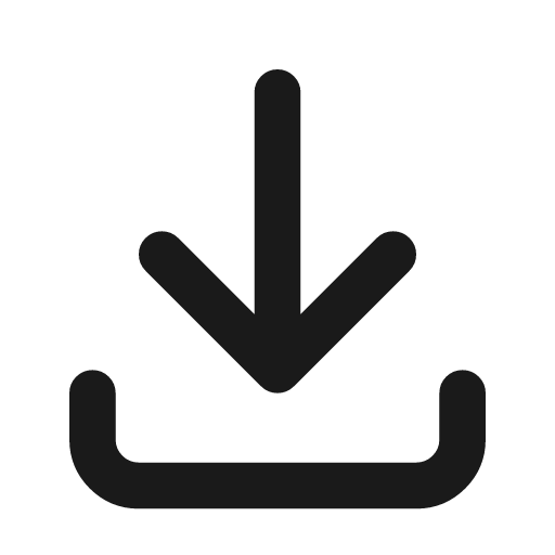 Download icon, line style, from Tabler Icons