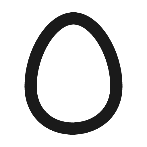 Egg icon, line style, from Tabler Icons