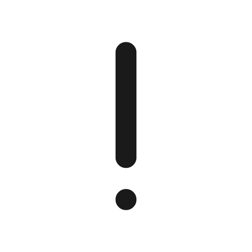 Exclamation mark icon, line style, from Tabler Icons