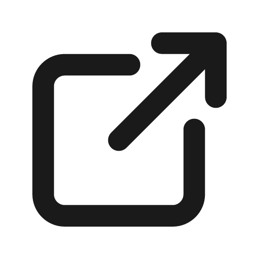 External link filled icon, filled style, from Tabler Icons