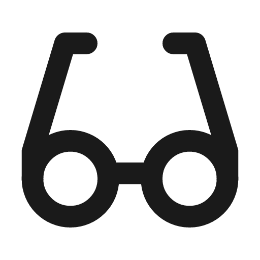 Eyeglass 2 icon, line style, from Tabler Icons
