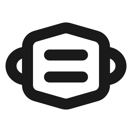 Face mask icon, line style, from Tabler Icons