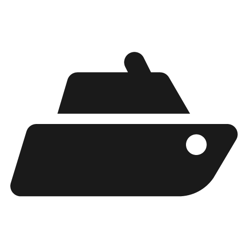 Ferry filled icon, filled style, from Tabler Icons