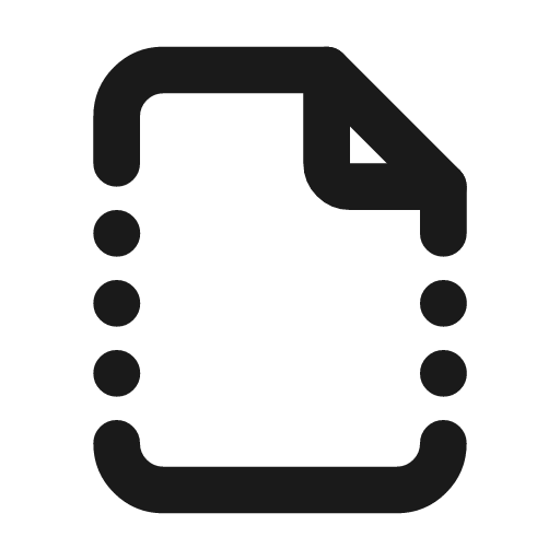 File broken icon, line style, from Tabler Icons
