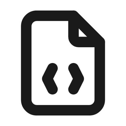 File code icon, line style, from Tabler Icons