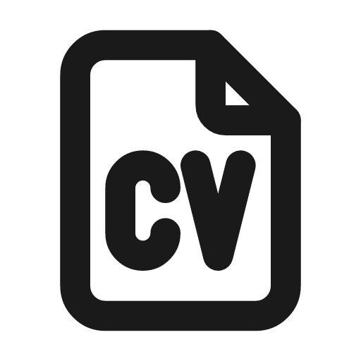File cv icon, line style, from Tabler Icons