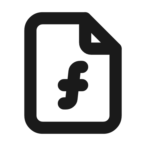 File function icon, line style, from Tabler Icons
