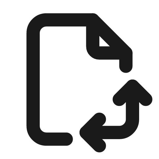 File orientation icon, line style, from Tabler Icons