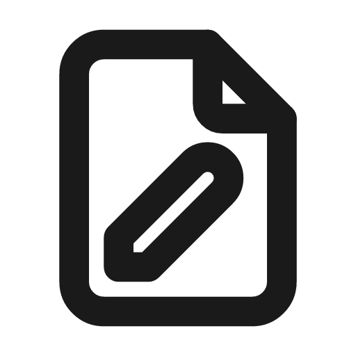 File pencil icon, line style, from Tabler Icons