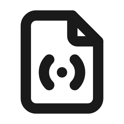 File signal icon, line style, from Tabler Icons