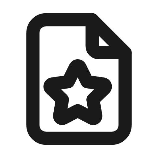 File star icon, line style, from Tabler Icons