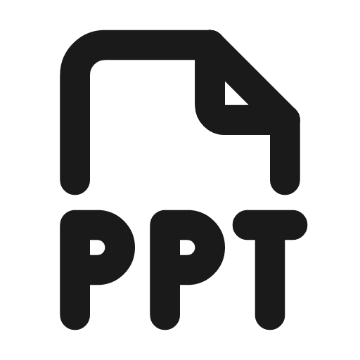 File type ppt icon, line style, from Tabler Icons