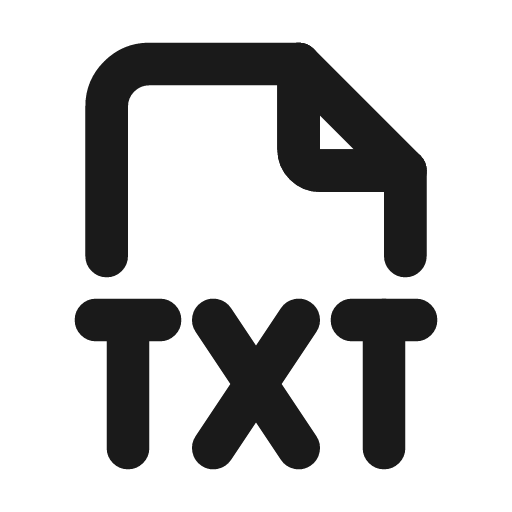 File type txt icon, line style, from Tabler Icons