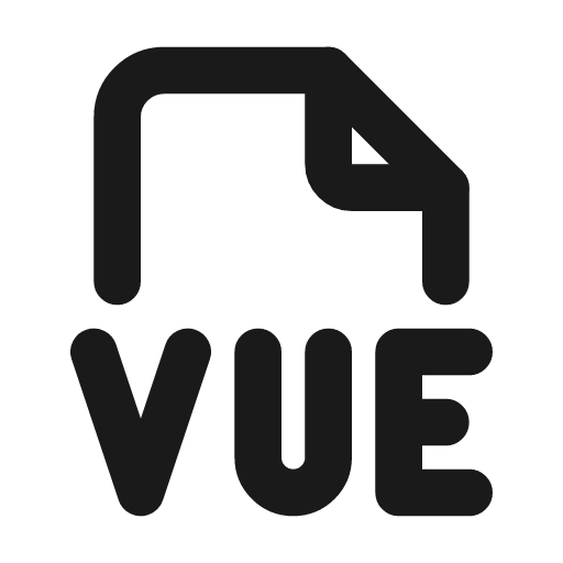 File type vue icon, line style, from Tabler Icons