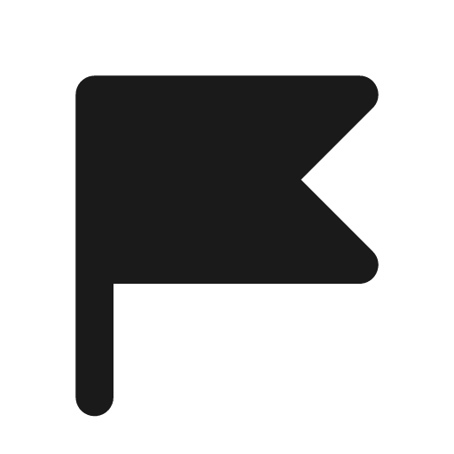 Flag 3 filled icon, filled style, from Tabler Icons