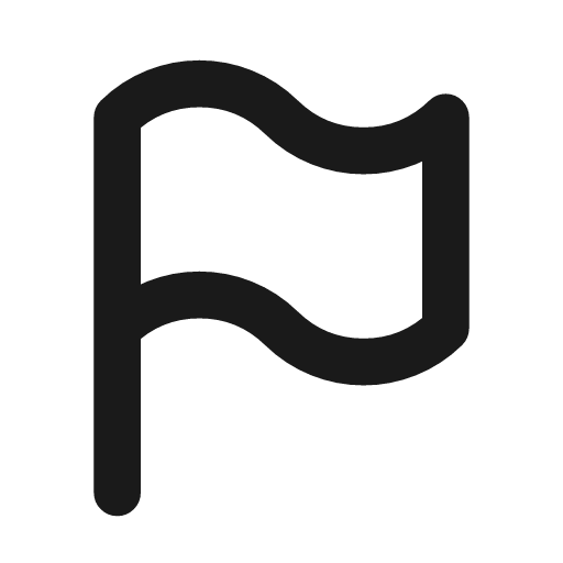 Flag icon, line style, from Tabler Icons