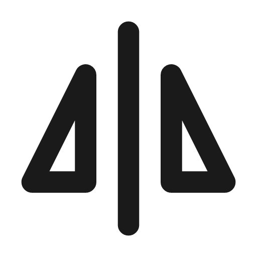 Flip horizontal icon, line style, from Tabler Icons