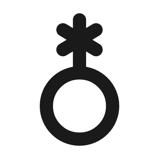 Gender genderqueer icon, line style, from Tabler Icons