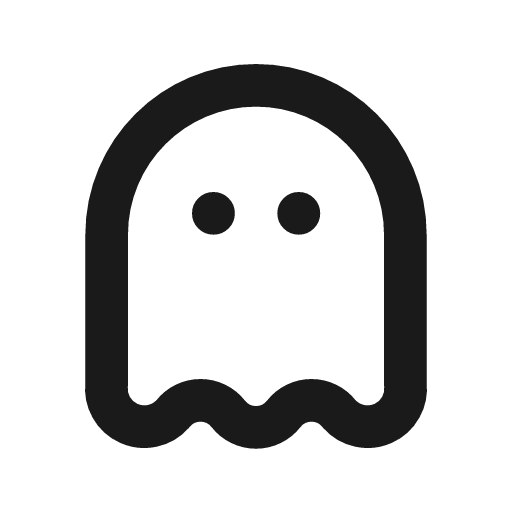 Ghost 3 icon, line style, from Tabler Icons
