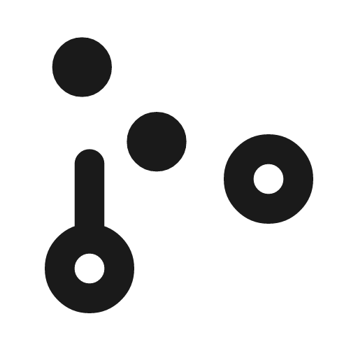 Git merge queue icon, line style, from Tabler Icons