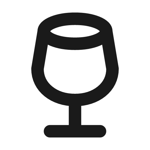 Glass icon, line style, from Tabler Icons