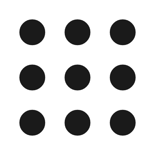 Grid dots icon, line style, from Tabler Icons