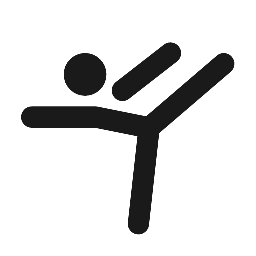 Gymnastics icon, line style, from Tabler Icons
