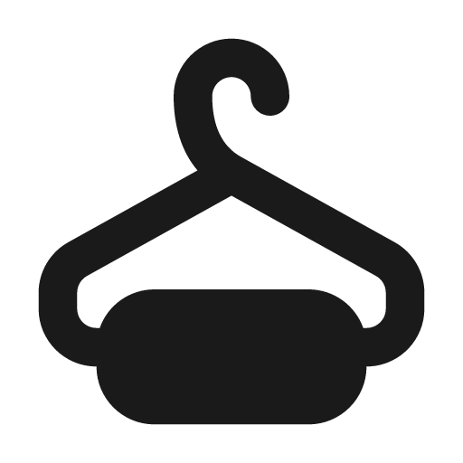 Hanger 2 filled icon, filled style, from Tabler Icons