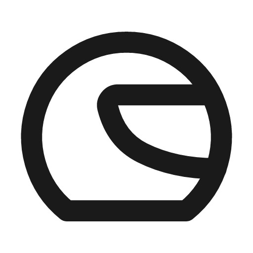 Helmet icon, line style, from Tabler Icons