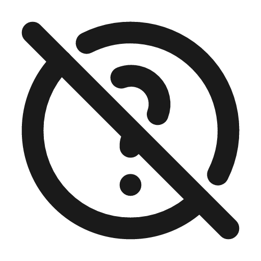 Help off icon, line style, from Tabler Icons