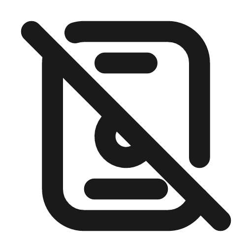 Id badge off icon, line style, from Tabler Icons