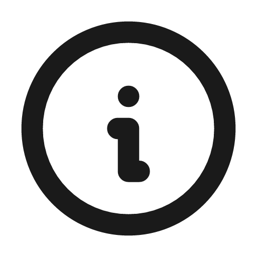 Info circle icon, line style, from Tabler Icons