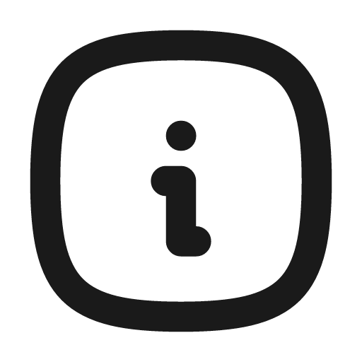 Info square rounded icon, rounded style, from Tabler Icons