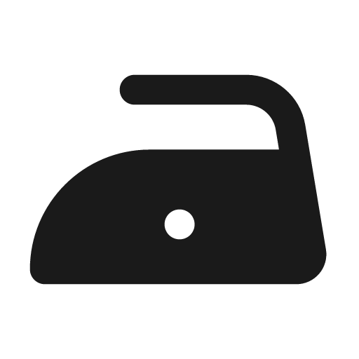 Ironing 1 filled icon, filled style, from Tabler Icons