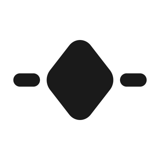 Keyframe align horizontal filled icon, filled style, from Tabler Icons