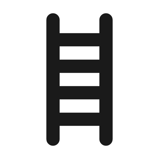 Ladder icon, line style, from Tabler Icons