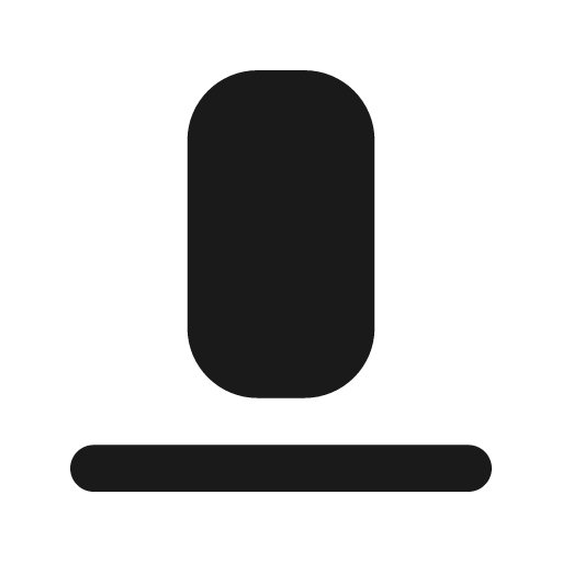 Layout align bottom filled icon, filled style, from Tabler Icons