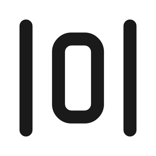 Layout distribute vertical icon, line style, from Tabler Icons