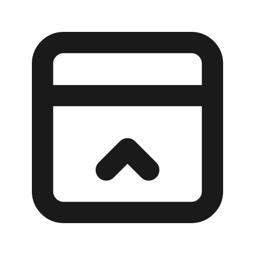 Layout navbar collapse icon, line style, from Tabler Icons