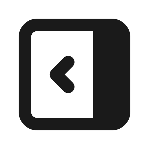 Layout sidebar right expand filled icon, filled style, from Tabler Icons