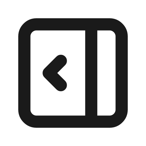 Layout sidebar right expand icon, line style, from Tabler Icons